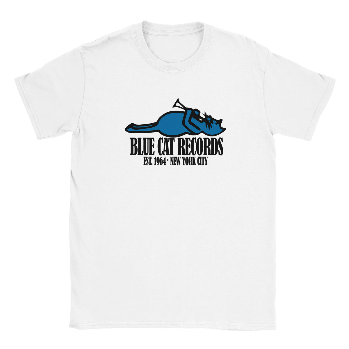 Blue Cat Records Logo Record Label Unisex T Shirt Tee