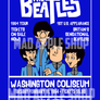 The Beatles Cartoon Concert Tour Poster Art Print Star Club Washington D.C. 1964