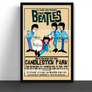 The Beatles Cartoon Concert Tour Poster Art Print Candlestick Park San Francisco 1966