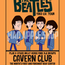 The Beatles Cartoon Concert Tour Poster Art Print Cavern Club Liverpool 1963