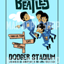 The Beatles Cartoon Concert Tour Poster Art Print Dodger Stadium Los Angeles 1966