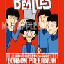 The Beatles Cartoon Concert Tour Poster Art Print London Palladium 1963