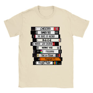 Eighties 80's VHS Classic TV T-Shirt Tee Men's Unisex