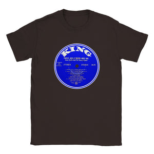James Brown Men's Unisex Record Label T-Shirt Tee King Records