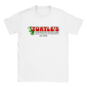 Turtles Records & Tapes Established 1977 Retro T-Shirt Tee Men's Unisex