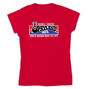 Opryland Amusement Park Nashville Tennesee Established 1972 Retro T-Shirt Tee Women's