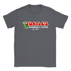 Turtles Records & Tapes Established 1977 Retro T-Shirt Tee Men's Unisex