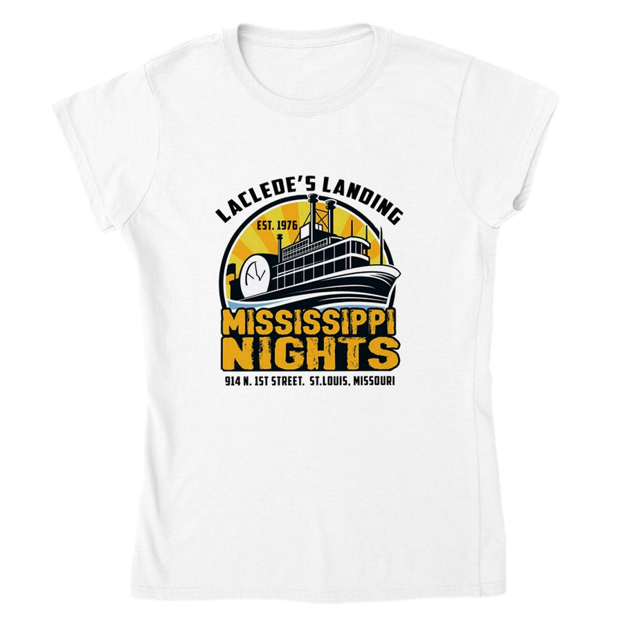 Mississippi Nights Music Club Retro Women's T-Shirt Tee