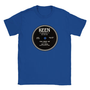 Sam Cooke You Send Me 78 RPM Record Label Unisex T-Shirt Tee Keen Records