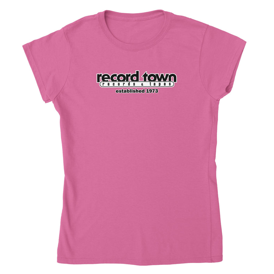 Record Town Records & Tapes Retro Record Store Women's T-Shirt Tee