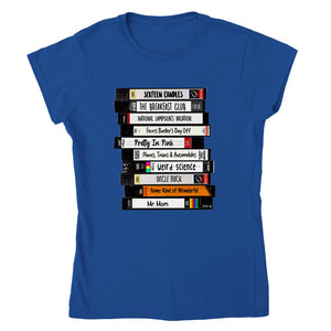 Eighties 80's VHS John Hughes Movies T-Shirt Tee Women's