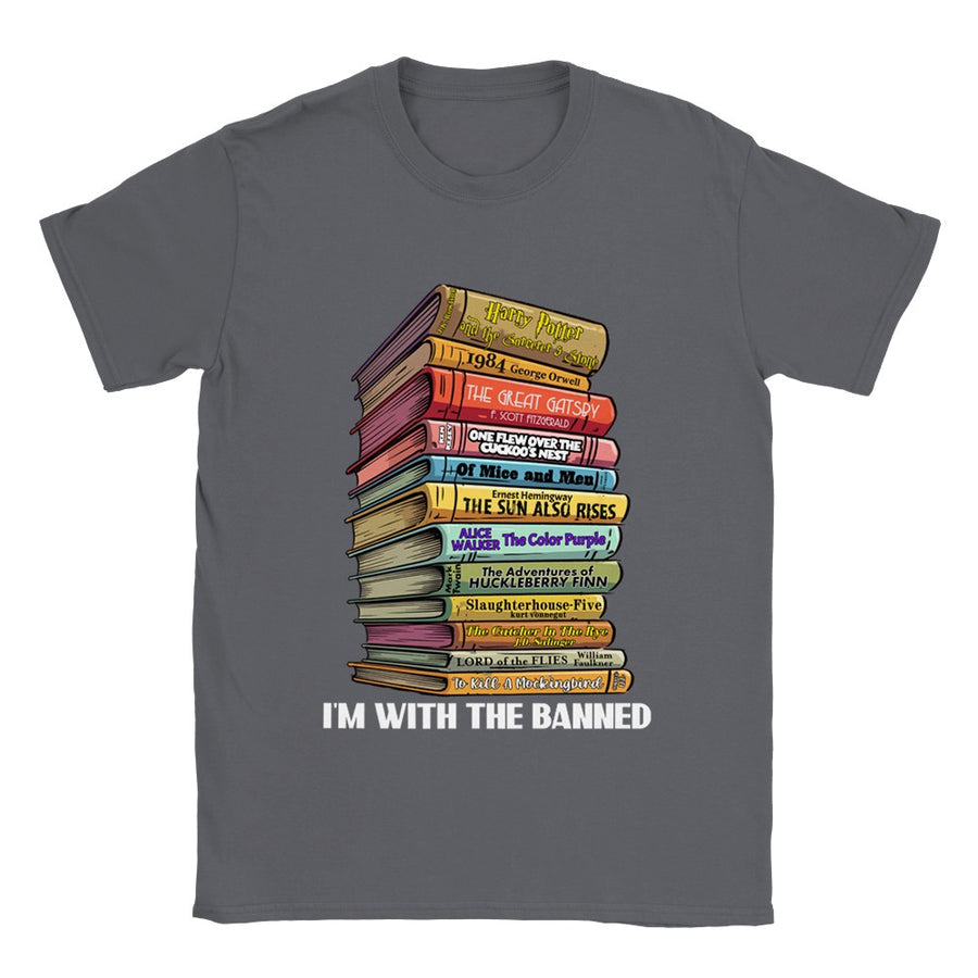 Banned Books I'm With The Banned T-Shirt Tee Men's Unisex
