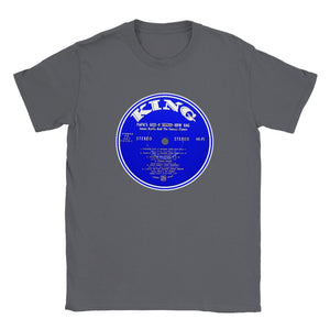 James Brown Men's Unisex Record Label T-Shirt Tee King Records