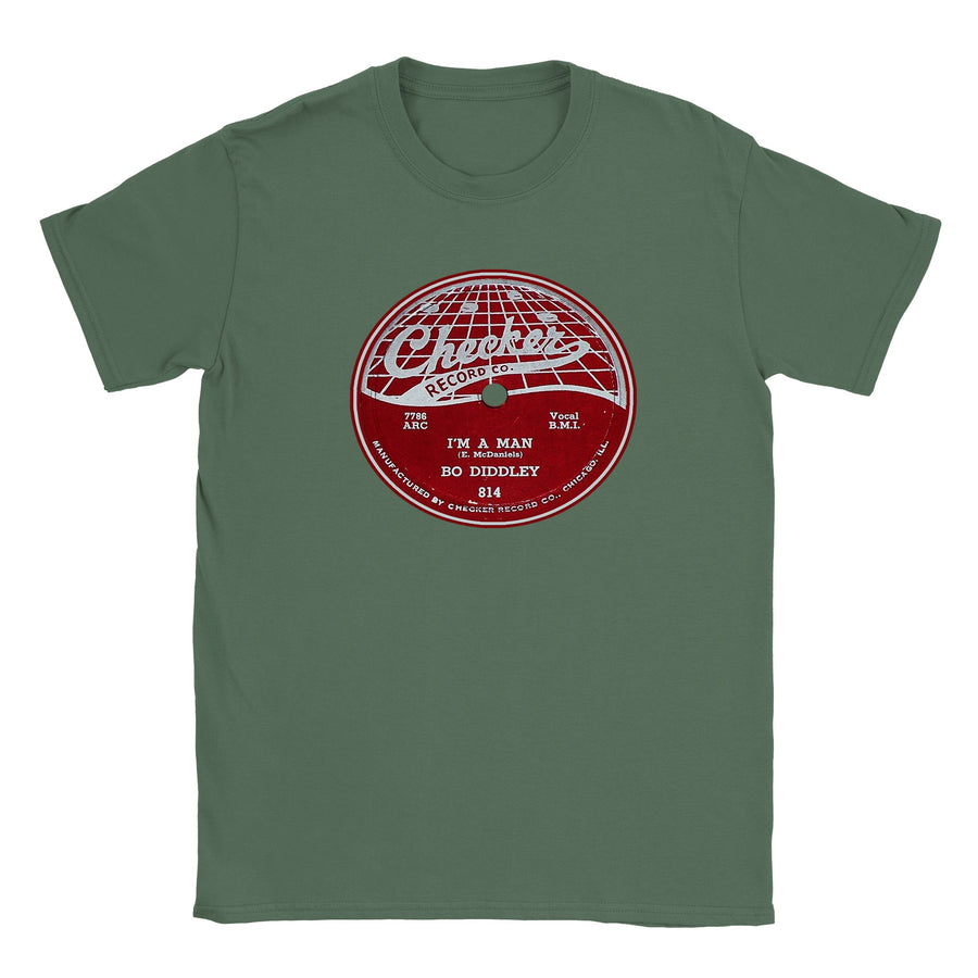 Bo Diddley I'm A Man 78 RPM Record Label Unisex T Shirt Tee