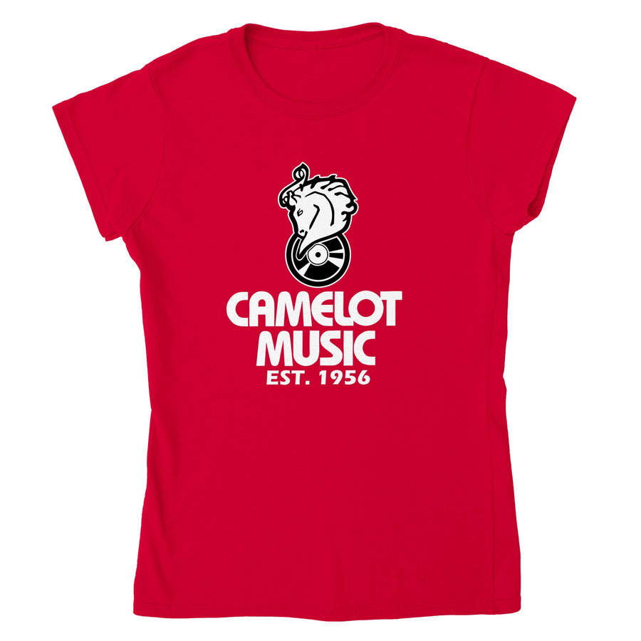 Camelot Music Established 1956 Vintage Record Store T-Shirt Tee Women's