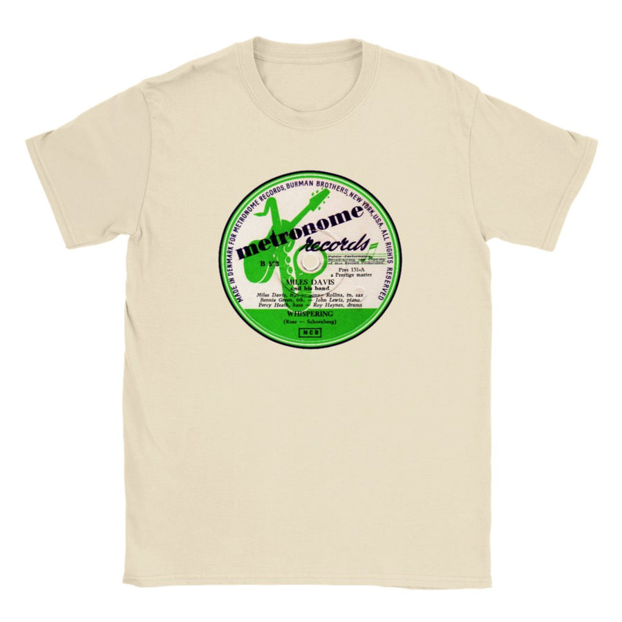 Miles Davis 78 RPM Record Label Unisex T-Shirt Tee Metronome Records