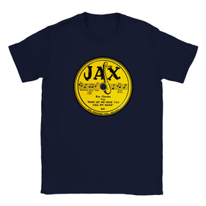 Ray Charles 78 RPM Record Label Unisex T-Shirt Tee Jax Records