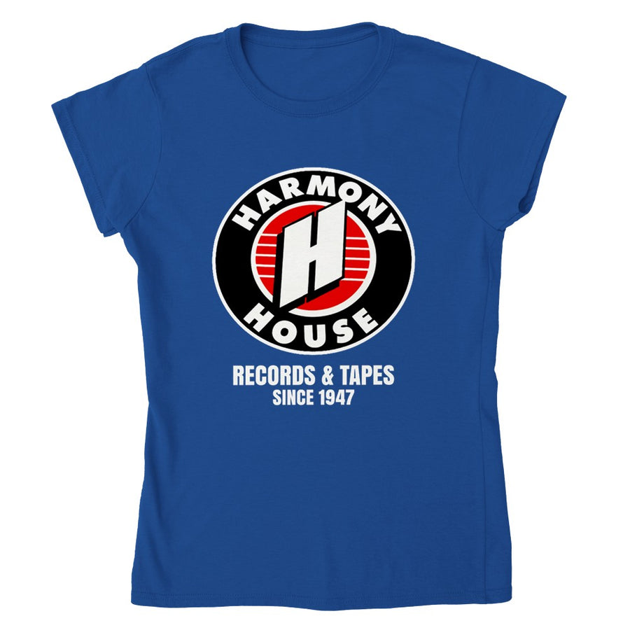 Harmony House Records & Tapes Vintage Retro Record Store Women's T-Shirt Tee