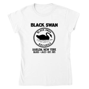 Black Swan Record Label Harlem NY 78 RPM Record Label Women's T-Shirt Tee