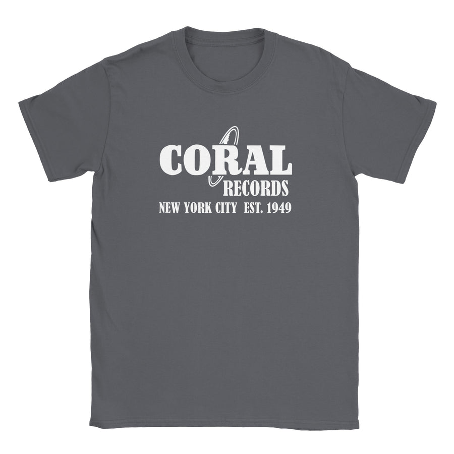 Coral Records T-Shirt Men's Unisex Record Label Tee