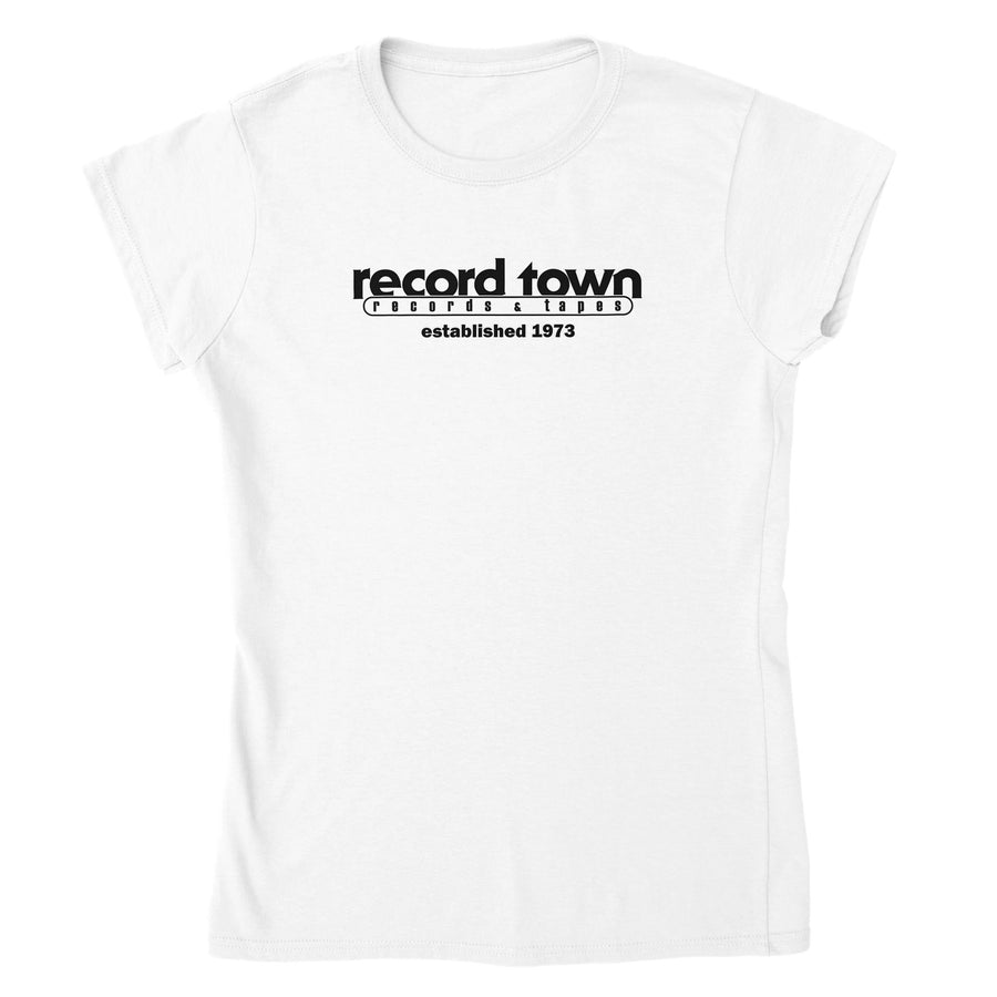 Record Town Records & Tapes Retro Record Store Women's T-Shirt Tee