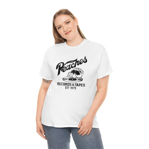 Peaches Records & Tapes Est. 1975 Record Shop Music Store Men's Unisex T Shirt Tee