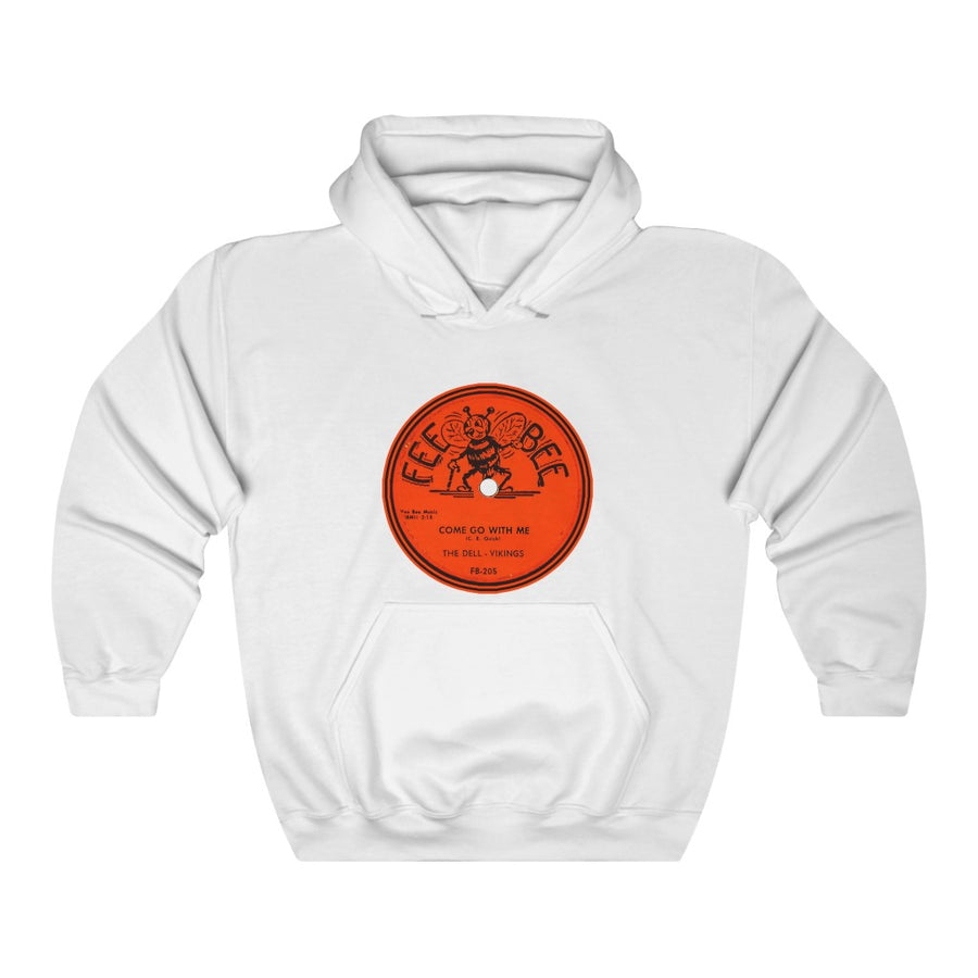 Del Vikings Come Go With Me Doo Woop 78 RPM Record Label Fee Bee Records Unisex Hoodie