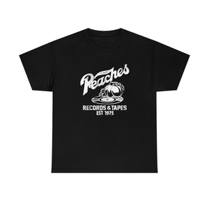 Peaches Records & Tapes Est. 1975 Record Shop Music Store Men's Unisex T Shirt Tee