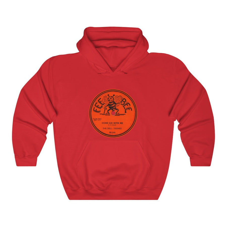 Del Vikings Come Go With Me Doo Woop 78 RPM Record Label Fee Bee Records Unisex Hoodie
