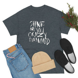 Shine On You Crazy Diamond Pink Floyd Inspired Men's Women's  Unisex T Shirt Tee
