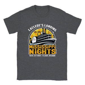 Mississippi Nights Laclede's Landing  Retro Unisex T-Shirt Tee