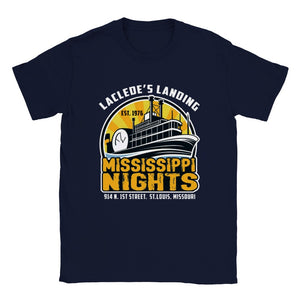 Mississippi Nights Laclede's Landing  Retro Unisex T-Shirt Tee